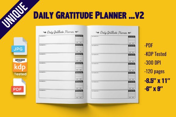 Download Daily Gratitude Planner (KDP Interior) - Premium Resources