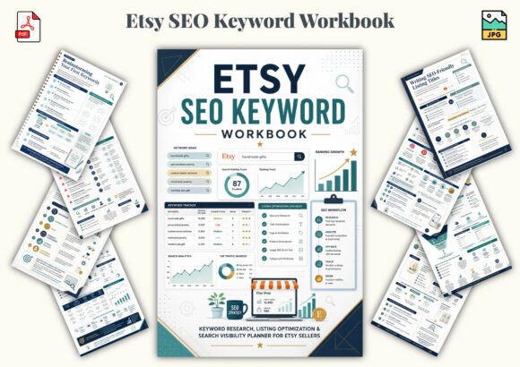 Download Etsy SEO Keyword Workbook - Premium Resources