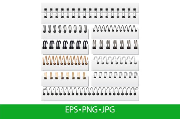 Download Realistic Silver Iron Notebook Binding - Notebook Collection
